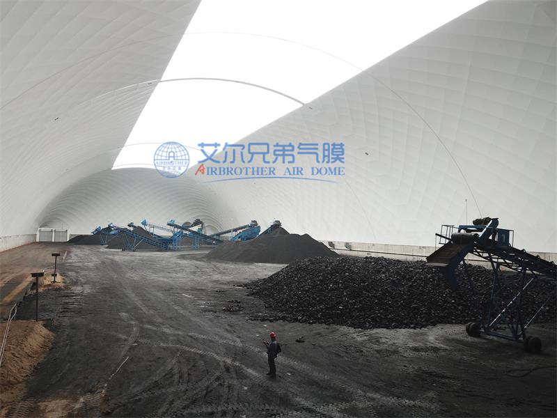 氣膜建筑“打卡”儲煤場，見證煤場新風貌